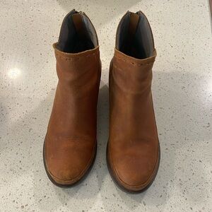 Brown waterproof Chaco booties